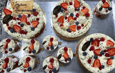 Tartes aux fruits de saison Pâtisserie La Boulange à Nouzilly, Indre et loire (37)